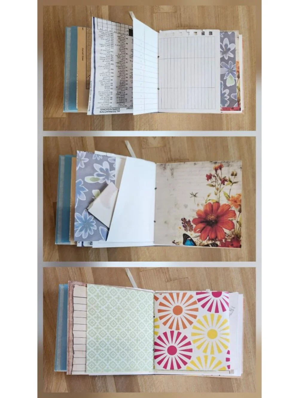 Junk journal Handmade 64 pages Colorful